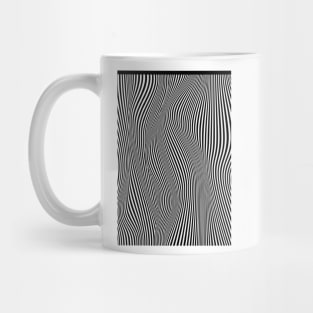 Abstract black & white illusion Mug